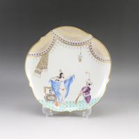 Meissen 아라비안 나이트 플레이트 18.5cm 식기 23501/680710 No.03 Arabian Nights Plate 7.3" _【중고】