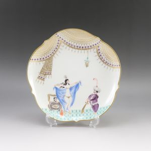 マイセン Meissen アラビアンナイト プレート 18.5cm 食器 23501/680710 No.03 Arabian Nights Plate 7.3" _【中古】