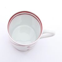 [Used] Hermes HERMES Tableware Guadalquivir No.2 Mug P011032P White/ RED Other Mug <Guadalquivir> No.2 Women's Unused