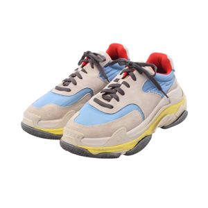 [Used] BALENCIAGA Triple S Trainer Suede Leather Sneakers for Women - Used A