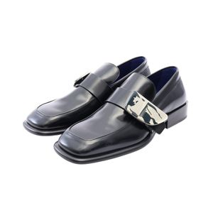 [Used] Burberry Loafers, Shield Leather Shoes, Men's, Used A