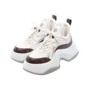 【중고】 LOUIS VUITTON 스니커즈 LV 아크라이트 2.0 라인 모노그램 PVC 코팅 캔버스 레더 스니커즈 여성용 미사용