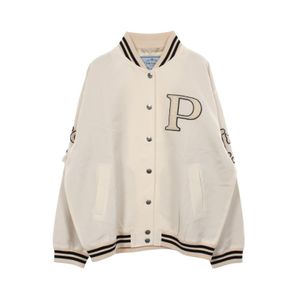 【중고】 Prada PRADA 블루존 KID MOHAIR BOMBER JACKET 패치 디자인 P521PR 울 재킷 여성용 Used A
