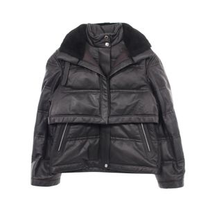 【중고】 Hermes 에르메스 가죽 다운 재킷/코트 여성용 Used A