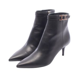 [중고] Hermes 에르메스 Blanche 숏 부츠 가죽 하이힐/펌프스 여성용 미사용