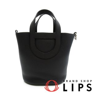 Hermes In the Loop 23 Taurillon Clemence/Swift Leather Women's Handbag

Black [Pre-owned]
