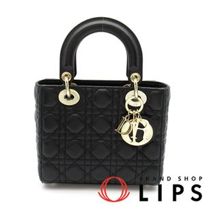 Dior 레이디 디올 MY ABC DIOR 백 M0538OCAL 램스킨 여성용 손가방
 블랙【중고】