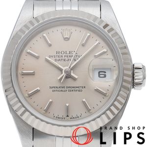 勞力士 Datejust 女士腕錶 69174(U)，附錶盒、保固卡，K18白金/不鏽鋼材質，銀色，拋光，1997 年，成色極佳 [二手]