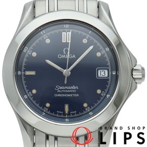 OMEGA 씨마스터 120M 오토매틱 36mm 2501.80 박스 보증서 포함 SS 남성용 시계 블루 오버홀 및 폴리싱 완료 최상급 컨디션 【중고】