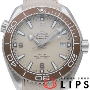 OMEGA 씨마스터 플래닛 오션 600M 코액시얼 43.5mm Seamaster Professional 600 Planet Ocean Co-Axial Master Chronometer 215.32.44.21.09.001 박스 보증서 SS/러버 남성용 시계 베이지 미품 【신품】