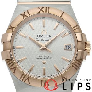 OMEGA 컨스텔레이션 코액시얼 크로노미터 35mm 123.20.35.20.02.005 박스 보증서 K18PG/SS 남성용 시계 화이트 폴리싱 완료 미품 【중고】
