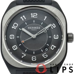 Hermes 에르메스 H08 GM 워치 39mm 오토매틱 H08 GM SP1.741a/W049431WW00 박스 보증서 티타늄/러버 남성용 시계 블랙 미사용 신품