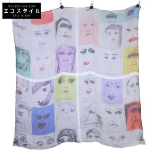 Faliero Sarti figure face print micromodal silk [Used]