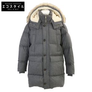 Moncler 21AW VILAINE Fur-trimmed Long Down Jacket, Size 4 [Used]