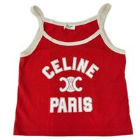 Celine 2X89D507Z.27UI 24SS 紅色棉質針織背心 XS [二手]
