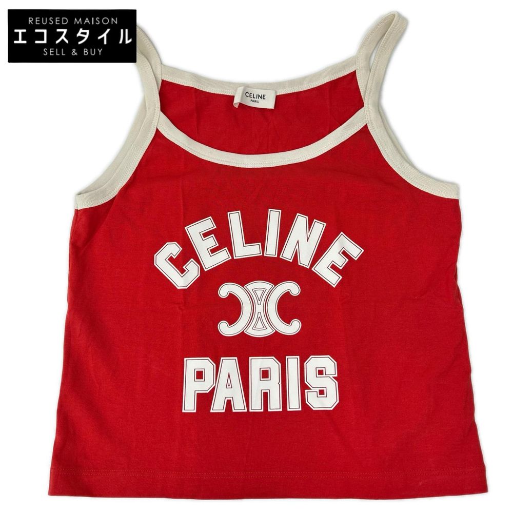 Celine 2X89D507Z.27UI 24SS 紅色棉質針織背心 XS [二手]