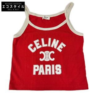 Celine 2X89D507Z.27UI 24SS Red Cotton Jersey Tank Top XS [Used]