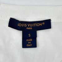 Louis Vuitton 2025 model RW252WW UNI FTTS07 White LV Stamp T-shirt Size S [Used]