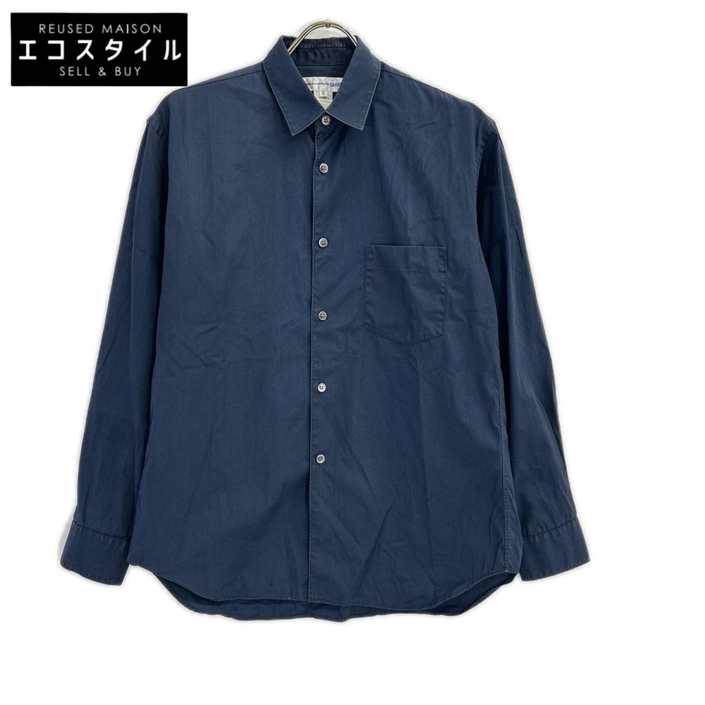 Comme des Garçons Shirt FO01B201 Navy FOREVER Long-Sleeve Shirt XS [Used]