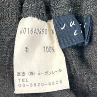 ヨーガンレール ﾌﾞﾗｳﾝ ｳｰﾙ ﾊﾟｯﾁﾜｰｸ風 ｺｸｰﾝｽｶｰﾄ M【中古】
