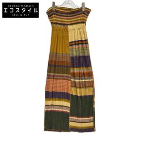 Jurgen Lehl Multicolor J0122US601 Colorful Border Rib Skirt M [Used]