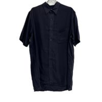 Yohji Yamamoto Pour Homme HZ-B97-222 Navy Short-Sleeved Shirt, Size 2 [Used]