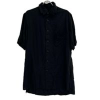 YOHJI YAMAMOTO PZ-B13-201 블랙 어레인지 칼라 반팔 셔츠 2 [중고]