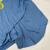 Cube-Cube / Sensounico 14118056 เสื้อยืดผ้าฝ้ายพิมพ์ลายดอกไม้ สีน้ำเงิน ไซส์ 40【สินค้ามือสอง】