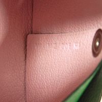 สินค้ามือสอง HERMES Bastia Verso Chevre Mysore Goat Skin Rose Darling Green Light Pastel Pink Bi-color Snap Button กระเป๋าใส่เหรียญ สภาพใหม่ยังไม่ได้ใช้งาน Chevre Bamboo กระเป๋าใส่เหรียญ 078479CKBB