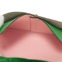 สินค้ามือสอง HERMES Bastia Verso Chevre Mysore Goat Skin Rose Darling Green Light Pastel Pink Bi-color Snap Button กระเป๋าใส่เหรียญ สภาพใหม่ยังไม่ได้ใช้งาน Chevre Bamboo กระเป๋าใส่เหรียญ 078479CKBB