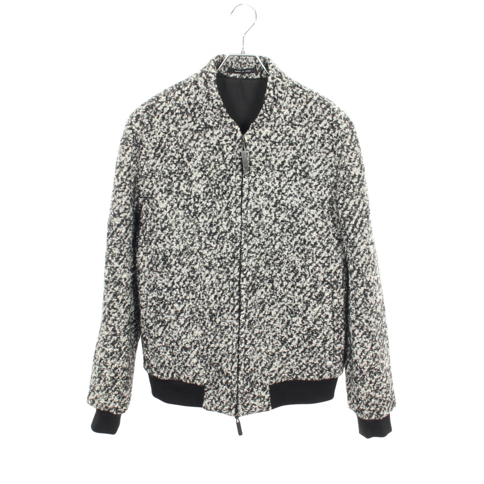 Used] Emporio Armani Zip-up Blouson, Wool, Men's, Unused | 日本