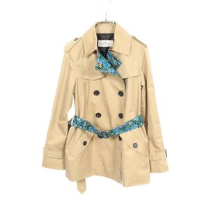 [Used] COACH trench coat, beige, cotton, women's coat, Used A