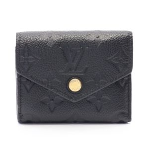 [Used] Louis LOUIS VUITTON Portefeuille Zoe Tri-fold Wallet, Monogram Empreinte, Noir, M62935, Noir Leather, Women's