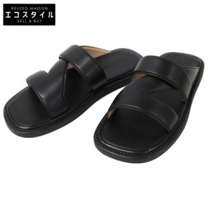BOTTEGA VENETA [미사용급] 651420 BAND SANDALS 크로스 밴드 컴포트 가죽 샌들 42 [중고]