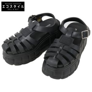 Miu Miu EVA Platform Gurkha Sandals, Size 37 [Used]