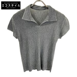 PLEATS PLEASE PP23-FK323 그레이 플리츠 스키퍼 셔츠 컷소 5【중고】