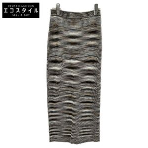 Missoni棕色人造絲條紋長裙，44碼 [二手]