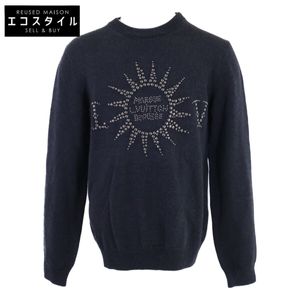 Louis Vuitton 【Like New/Domestic Authentic/2024 Model】RM242M ZLL HRN88W Studded Crew Neck Long Sleeve Knit Sweater Size 24【Used】