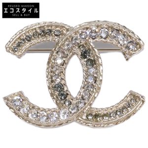 Chanel B13 Coco Mark Rhinestone Brooch (Used) - Excellent Condition