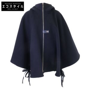 Louis Vuitton, excellent condition, domestically authorized retailer, FIC017QWE, monogram lining, silk-blend wool hoodie cape, size 40 [Used]