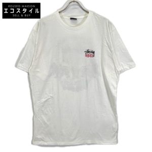 Stussy White Feelin' Irie Back Print T-Shirt XL [Used]