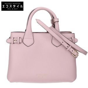 Burberry 4023701 Grain Calf Leather Baby Banner 2-Way Shoulder Bag [Used]
