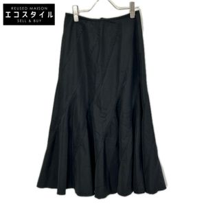 Tricot Comme des Garçons TC-S062 01AW Black Nylon Flare Skirt S [Used]