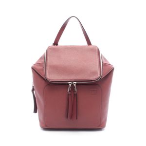 【二手】Loewe LOEWE Goya 小號REDブラウン皮革雙肩包 女士二手 B