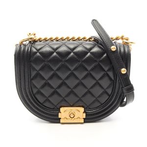 [중고] Chanel 샤넬 숄더백 보이 샤넬 스몰 AS3350 블랙 캐비어 스킨(그레인드 카프) 보이 샤넬 스몰 체인 숄더백