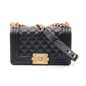 [중고] Chanel 샤넬 숄더백 보이 샤넬 스몰 A67085 블랙 캐비어 스킨(그레인드 카프) 보이 샤넬 스몰 체인 숄더백