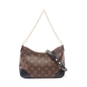 [중고] LOUIS VUITTON 불로뉴 NM 모노그램 느와르 2WAY 손가방 M45831 느와르 PVC 코팅 캔버스 레더 불로뉴 PM
