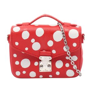 【중고】 LOUIS VUITTON 손가방 LV × YK 메티스 모노그램 앙프랑뜨 인피니티 도트 루즈 쿠사마 야요이 2WAY M81983 루즈 레더