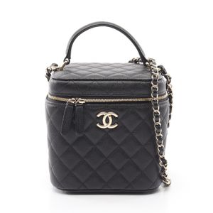[중고] Chanel 샤넬 숄더백 마틀라세 2WAY AS2362 블랙 캐비어 스킨(그레인드 카프) 마틀라세 배니티 2way 체인 숄더백 여성용
