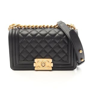 [중고] Chanel 샤넬 숄더백 보이 샤넬 스몰 A67085 블랙 램스킨(양가죽) 보이 샤넬 스몰 체인 숄더백 여성용
